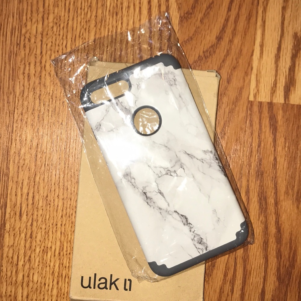 Iphone 7+ ULAK dual layer case silicone 7+ marble